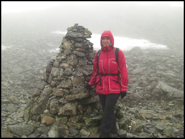 Stein-Markierung Ben Nevis Schottland