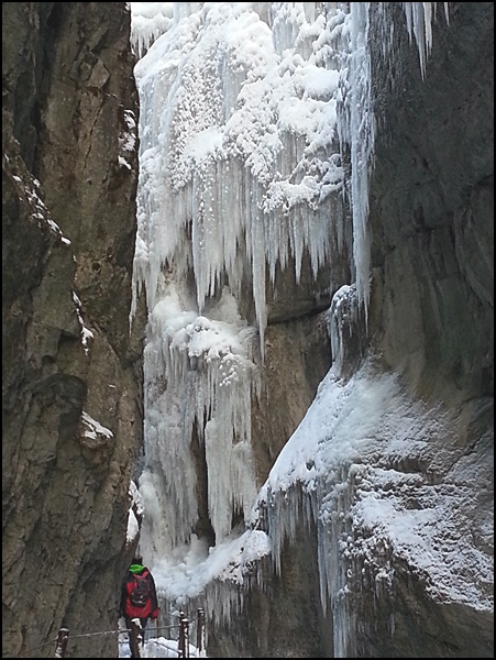 Winter in der Partnachklamm bei Garmisch-Partenkirchen