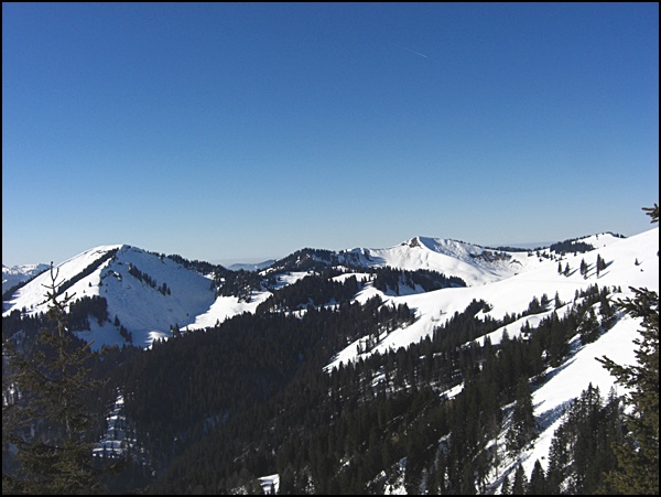 Blick vom Sonnberg zum Seekarkreuz