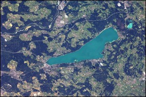 Starnberger See Foto: Alexander Gerst @astro_alex, ESA / NASA