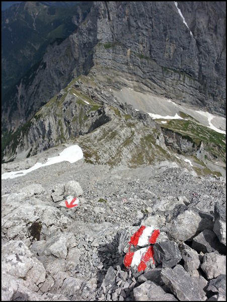 Blick zurück auf den Bärenlahnersattel