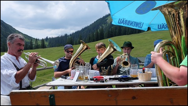 Musiker auf der Stepbergalm