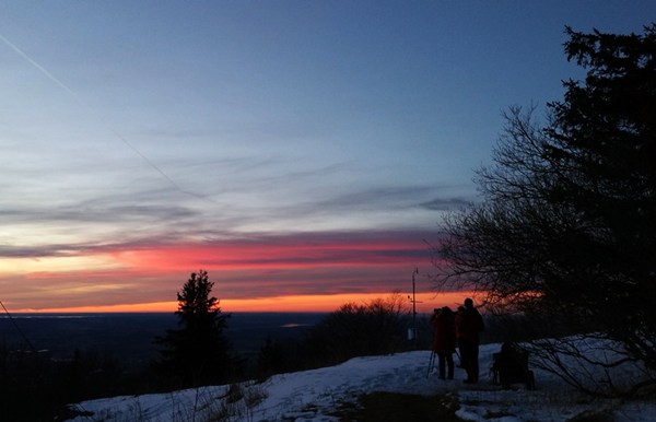 Sonnenuntergang schauen am Gaisberg