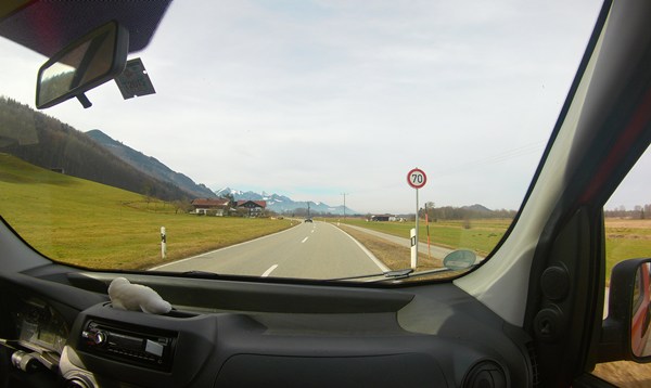 Foto aus dem Auto heraus