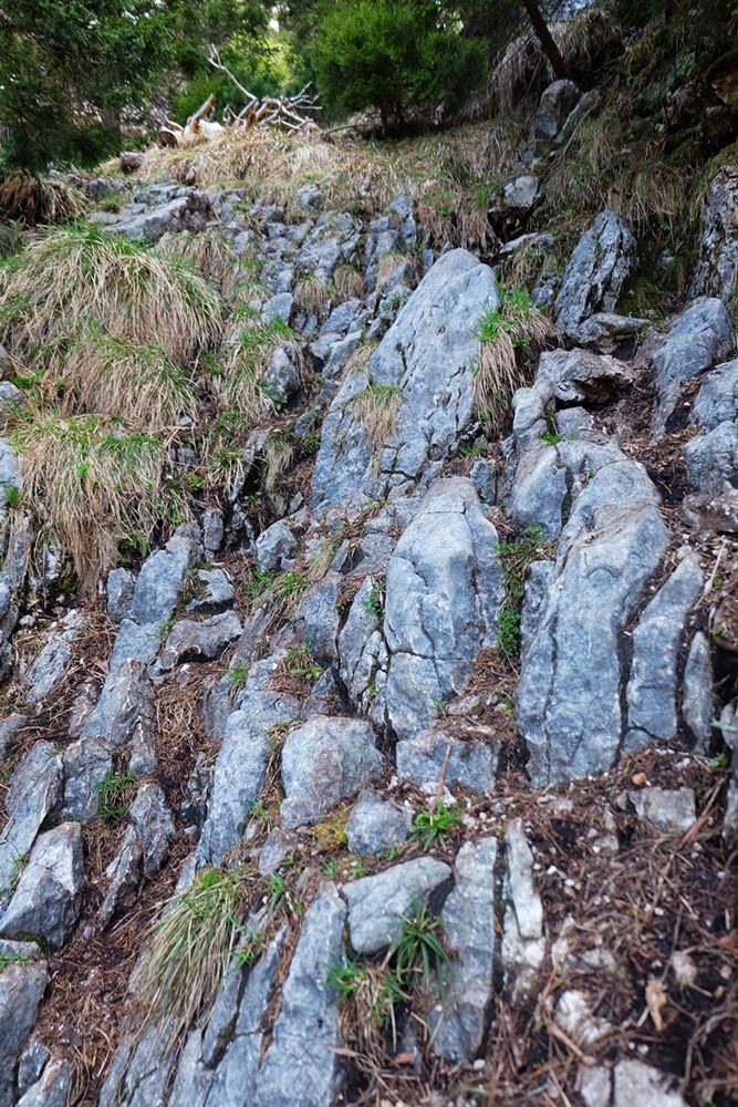 Kraxelei auf dem Weg zum Rauhen Kopf/ Berchtesgadener Alpen