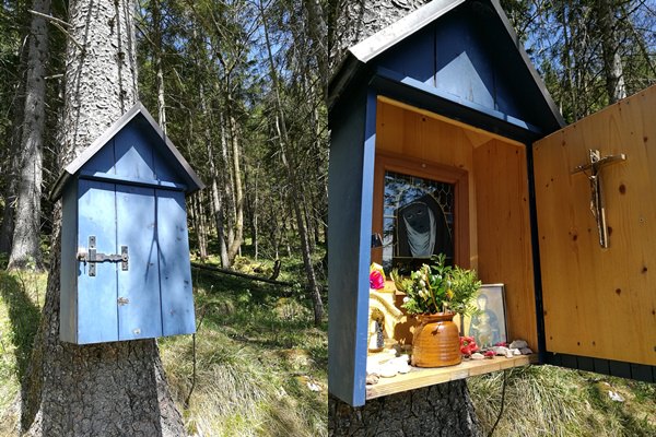 Das Blaue Kastl am Weg zum Rauhen Kopf/ Berchtesgadener Alpen