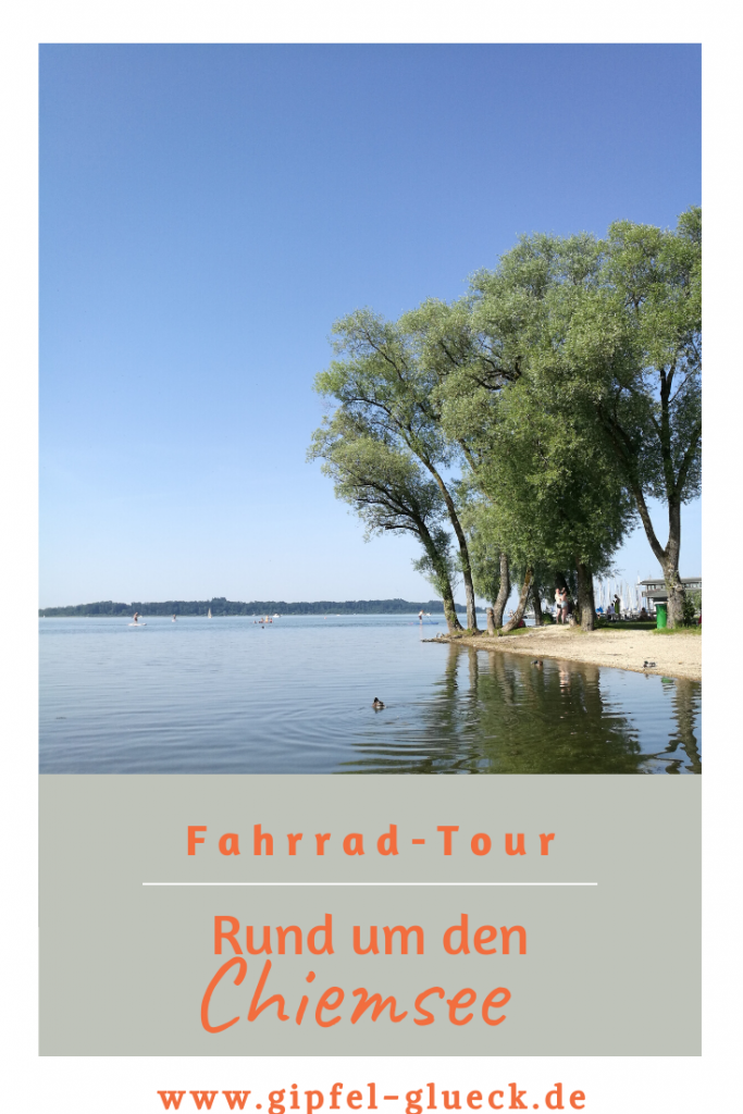 Mit dem Fahrrad am Chiemsee