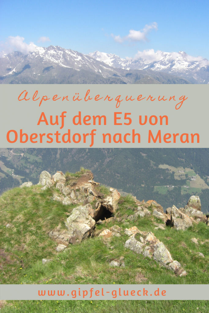 Auf dem Fernwanderwerg E5 von Oberstdorf nach Meran