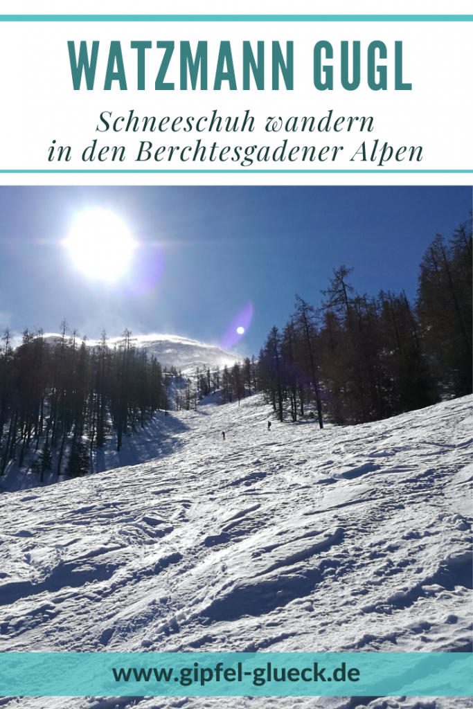 Watzmann Gugl im Winter - mit Schneeschuhen im Nationalpark Berchtesgaden Bayern unterwegs