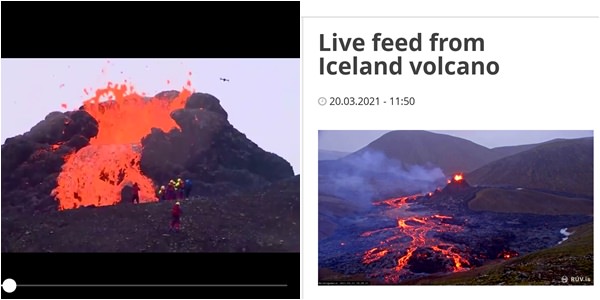 Der Vulkan auf Island