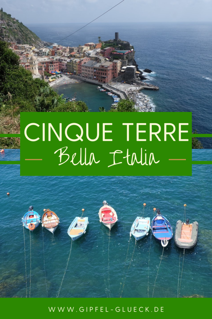 Wanderung durch die Cinque Terre Dörfer im Italien Urlaub