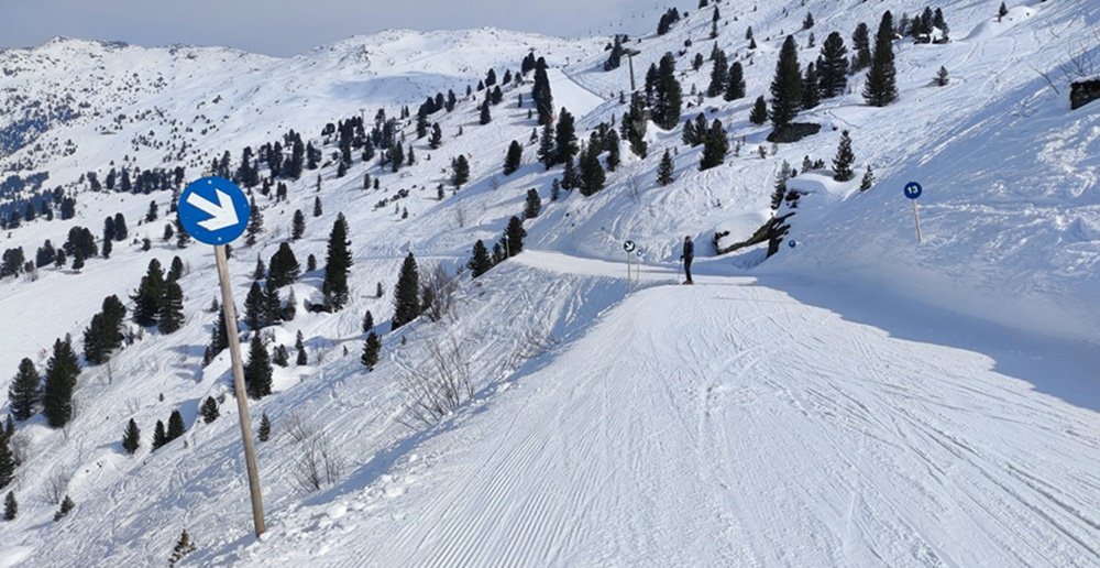 Ziehweg im Skigebiet Hochfügen