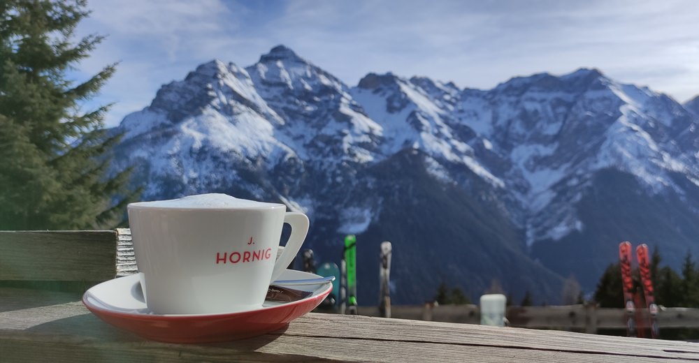Kaffeepause in den Stubaier Alpen