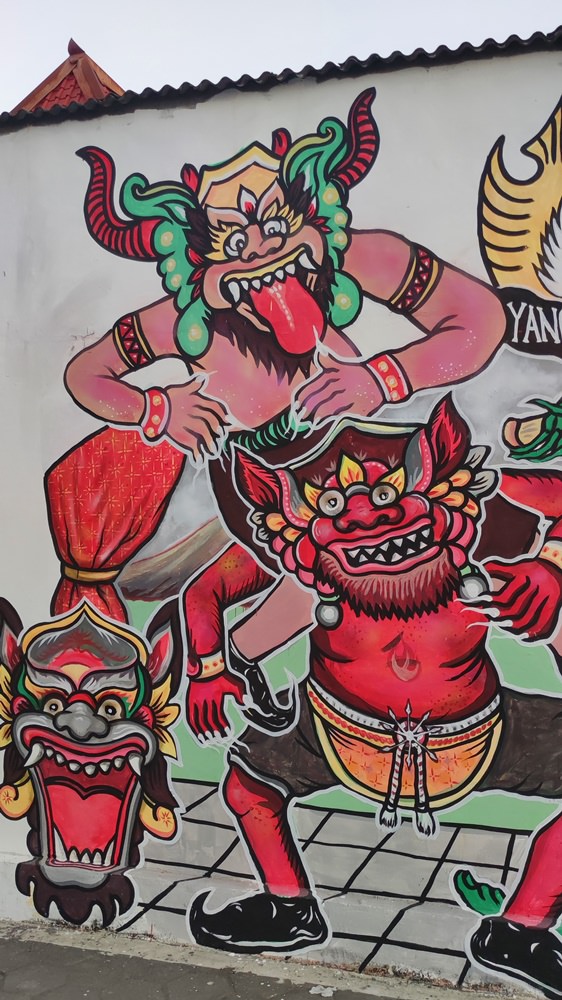 Noch mehr Street Art im Gassen-Labyrinth von Yogya