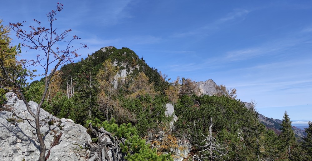 Blick vom Kleinen Rauhen Kopf zum Großen Rauhen Kopf