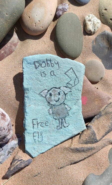 Here lies Dobby, a free elf - am Harry Potter Drehort in Wales