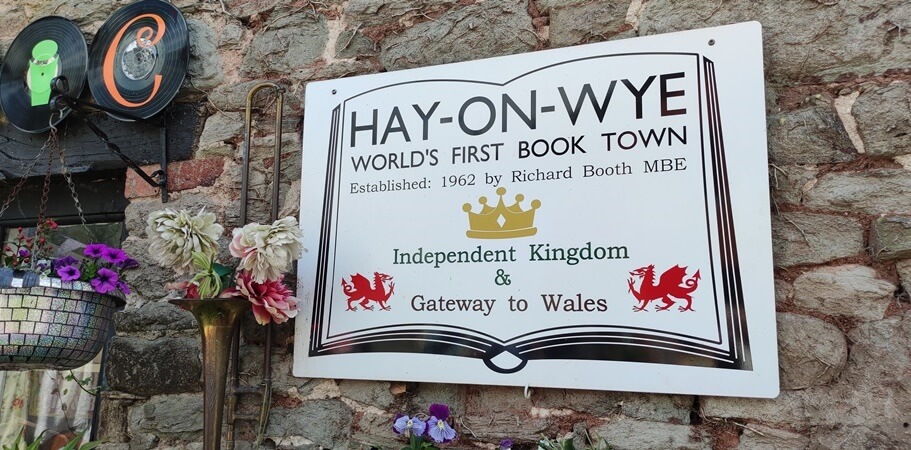 Hay on Wye, die Bücherstadt im Wye Valley in Wales