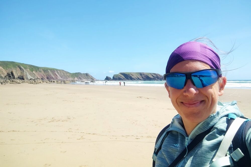 Reisebericht Wales: ein Selfie am Strand