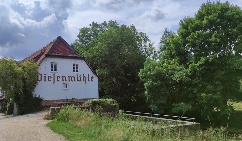Wiesenmühle mit Biergarten in Fulda