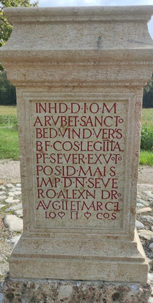 Römischer Meilenstein am Chiemsee