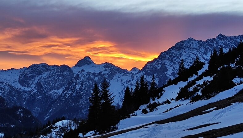 Sonnenuntergang am Stahlhaus