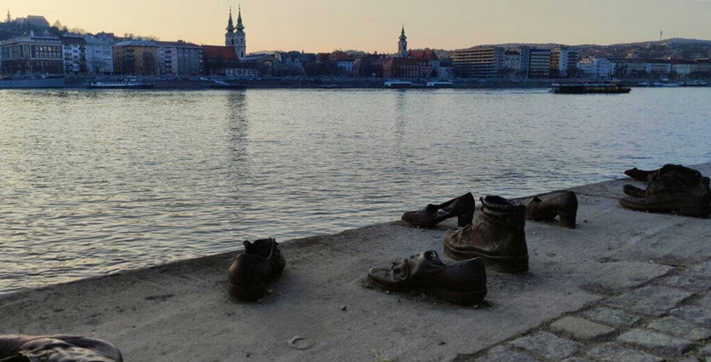 Abendstimmung an der Donau in Budapest