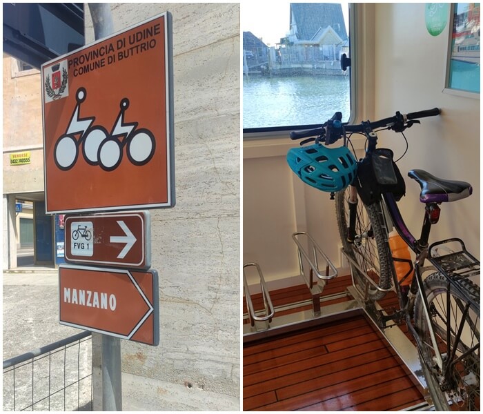 mit dem Fahrrad unterwegs in Friaul Julisch Venetien